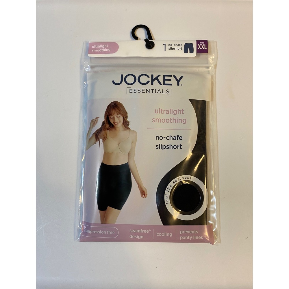 Jockey Essentials Ultralight Smoothing No-Chafe Slipshort Black XXL 004326/001